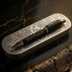 Matte Black Signature Pen with Case