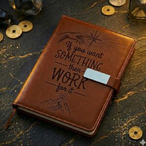Premium Vegan Leather Diary - Brown(A5)